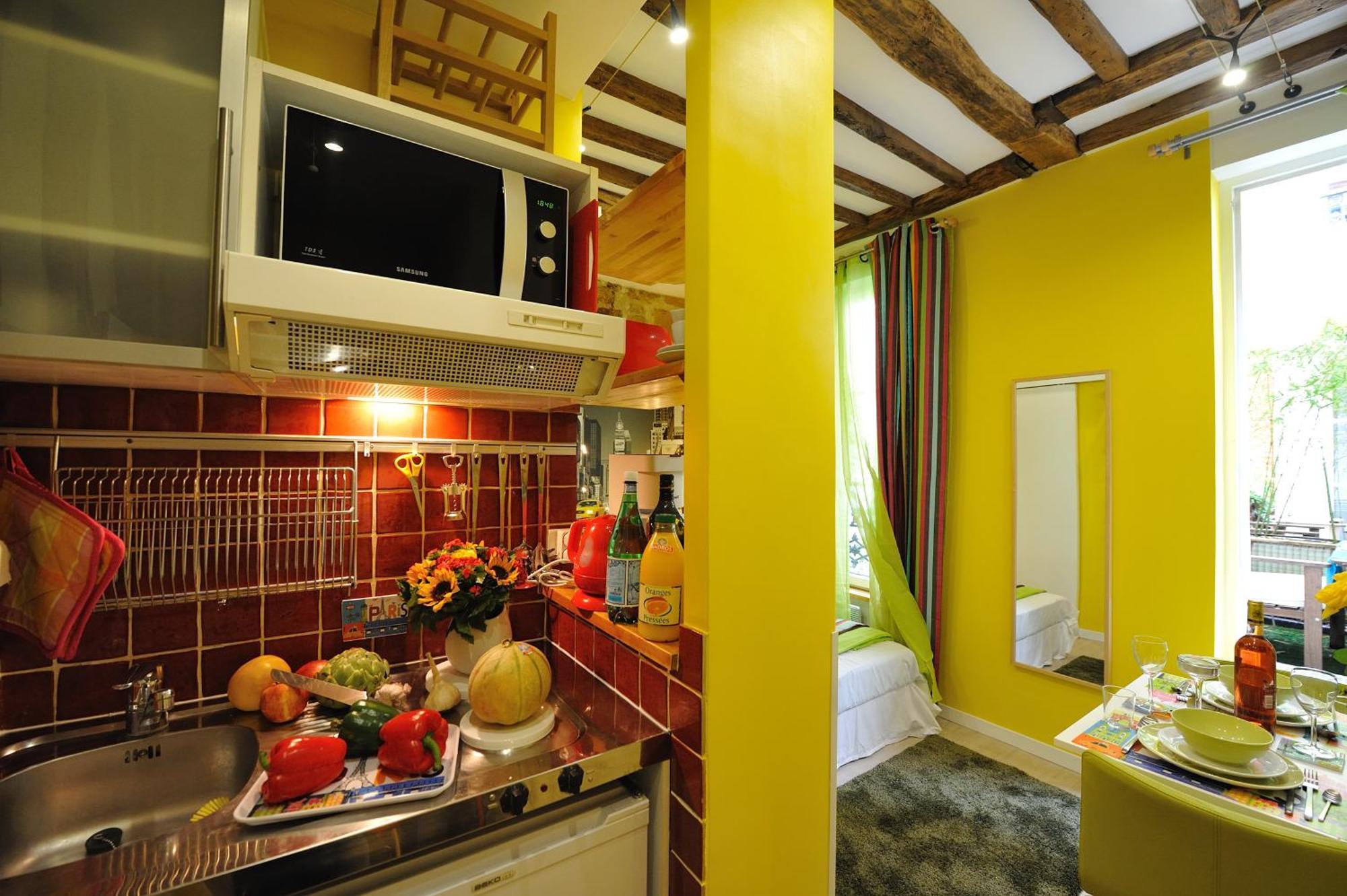 דירות פריז Les Patios Du Marais 1 חדר תמונה